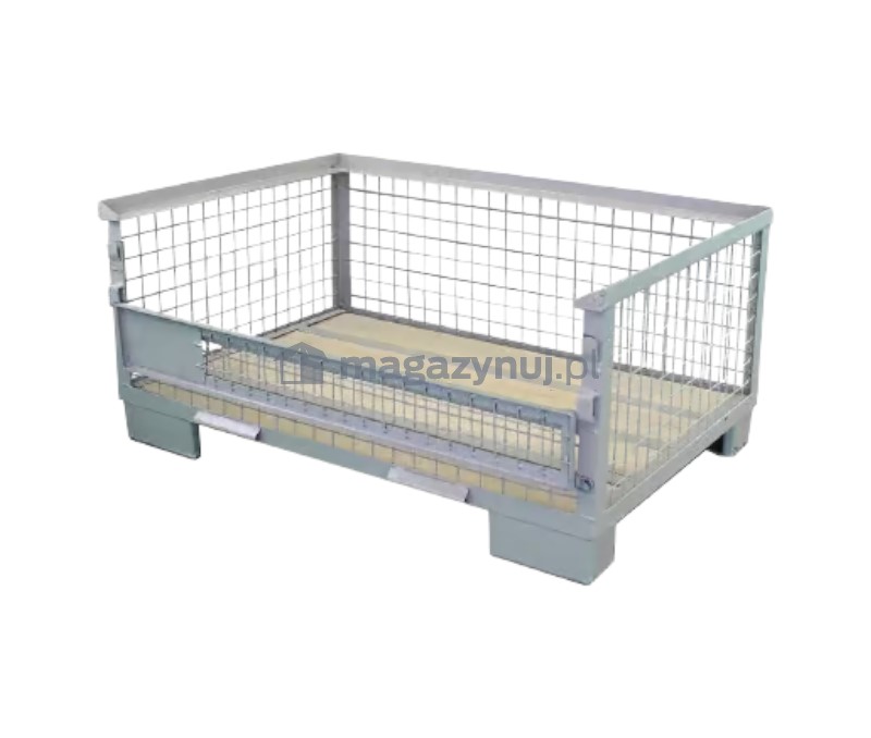 Gitterbox stały, niski 1240x840x500 mm - nośność 800 kg