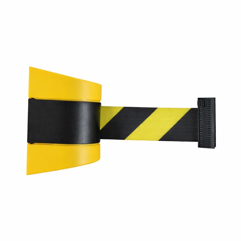 Kaseta ścienna, magnetyczna z taśmą żółto-czarną, 5, 10 m Versatec V-FLOW Wall- zapięcie magnetyczne