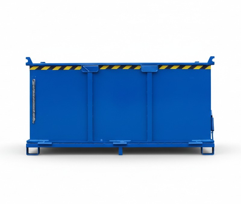 Kontener samowyładowczy z otwieranym dnem 2000 l, wym. 2574 x 940 x 1294 mm