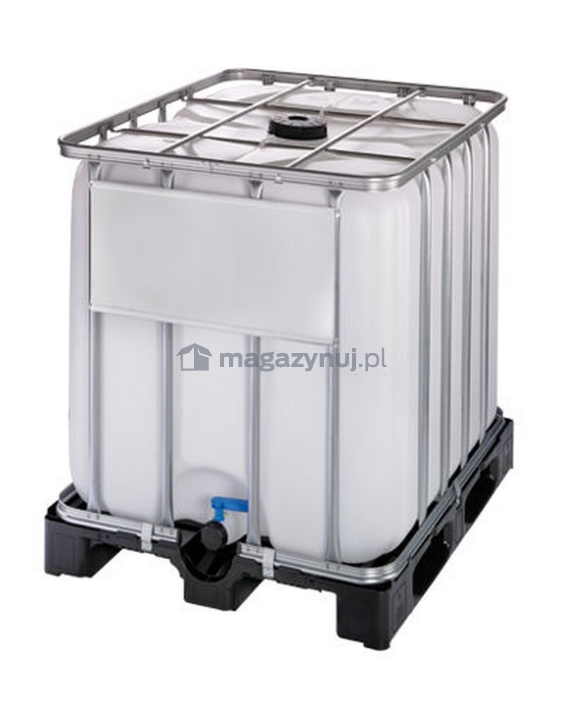 Kontener IBC 1000 l ST 225/50 na palecie z tworzywa sztucznego do wody (wym. 1200 x 1000x 1163 mm)