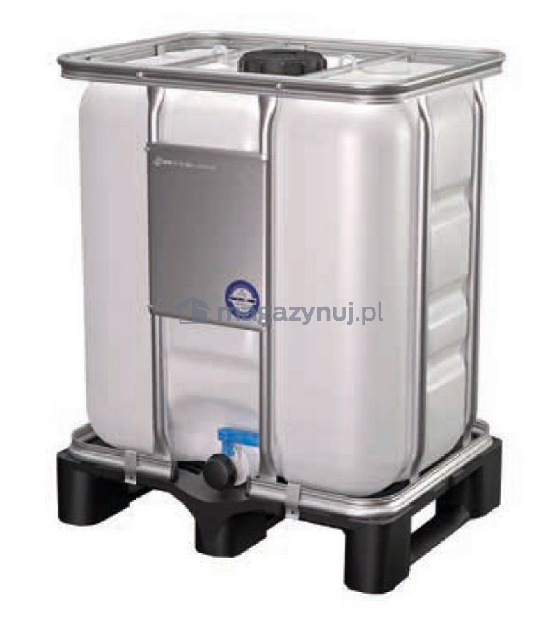 Kontener IBC 300 l UN 150/50 na palecie z tworzywa sztucznego do wody i oleju(wym. 600 x 800 x 1000 mm)