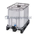 Kontener IBC 600 l ST/225/50 na palecie z tworzywa sztucznego (wym. 1200 x 800 x 1013 mm)