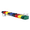Listwa do zawieszania pojemników warsztatowych o wym. 118 x 78 x 56 mm (wym. listwy 690 x 60 mm, 9 pojemników)