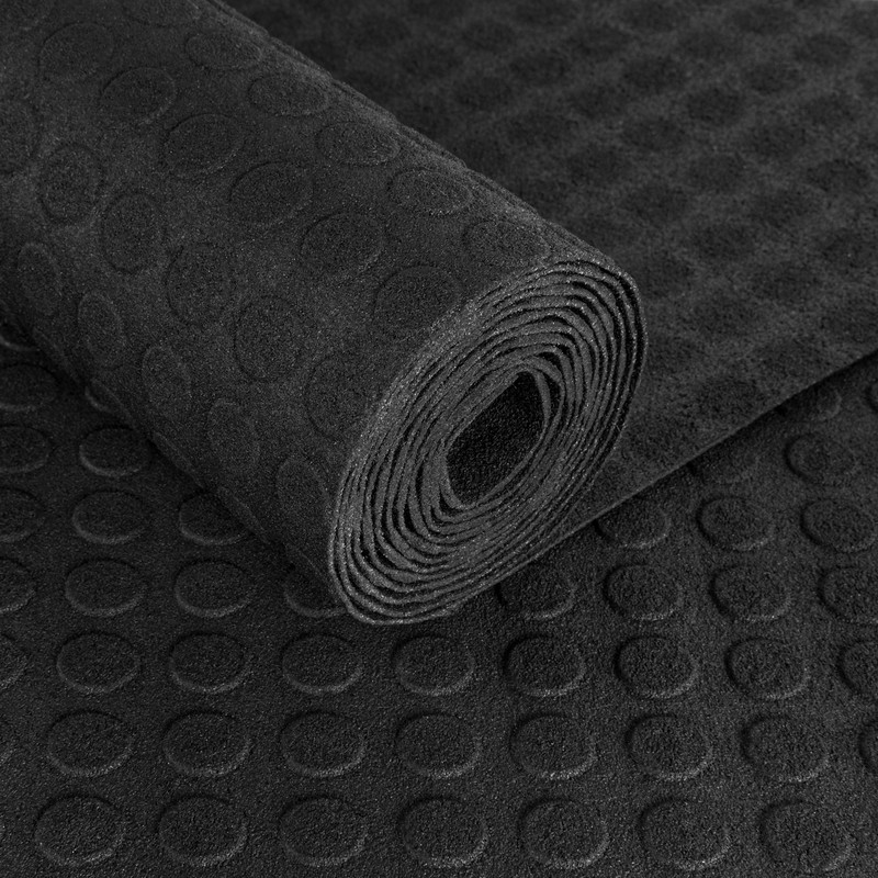 Mata gumowa ryflowana REKOCOIN rolka, wym. 1,2  x 10 m - grubość 3 mm