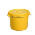 Okrągły pojemnik plastikowy z pokrywą 30l	