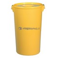 Okrągły pojemnik plastikowy z pokrywą 60 l