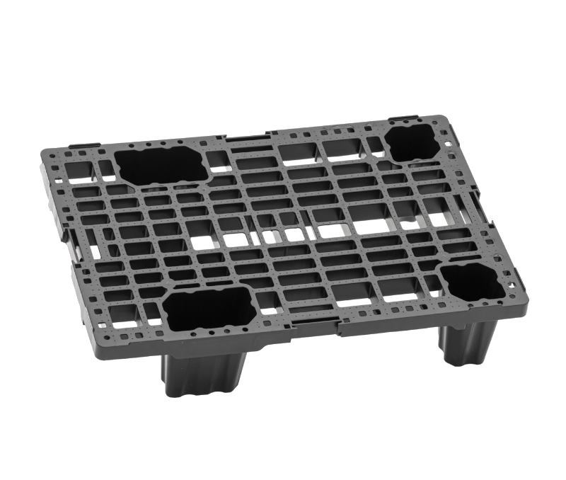 Paleta plastikowa Fidus Medium 600 x 400 mm na stopach, ażurowa
