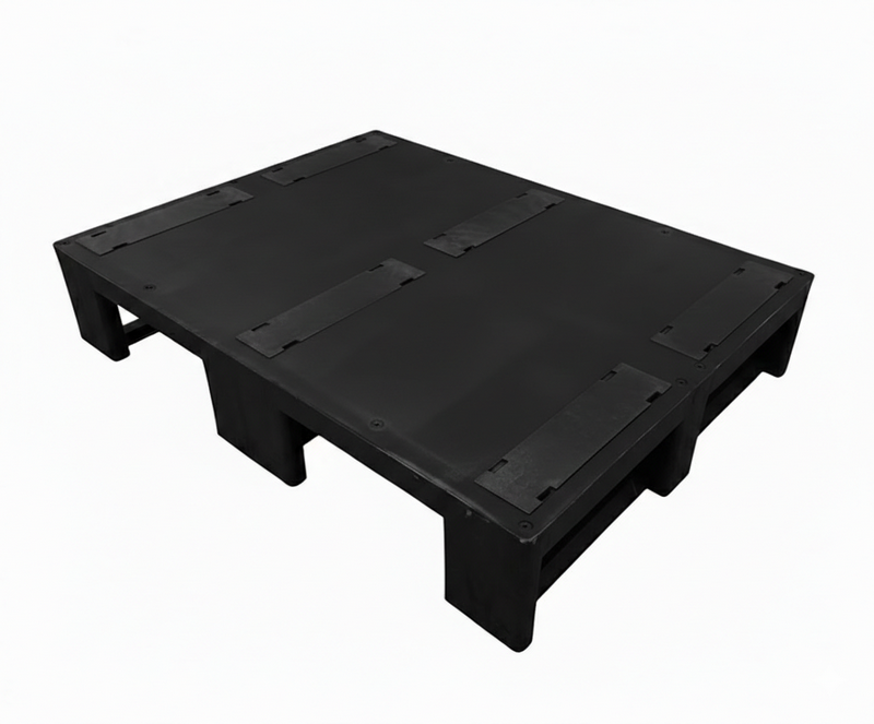 Paleta plastikowa na płozach z powierzchnią gładką 800 x 600 (nośność: 1700 kg)