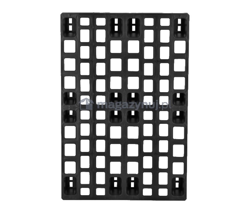Paleta plastikowa ultralekka Euro 1200x800 mm, ażurowa na stopach (nośność: 2500 kg)