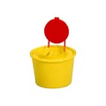 Plastikowy pojemnik na odpady ostre z otworem wrzutowym wym. 75 x 33 mm, poj. 1l	