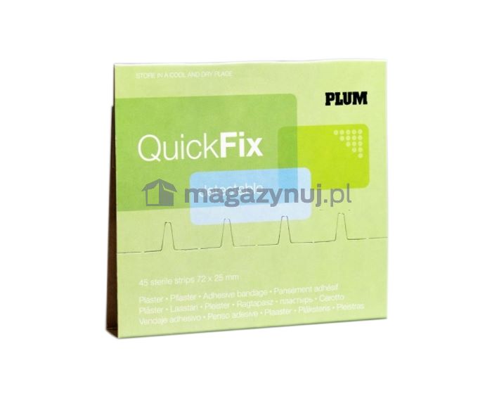 Plastry QuickFix, wykrywalne 45 szt.