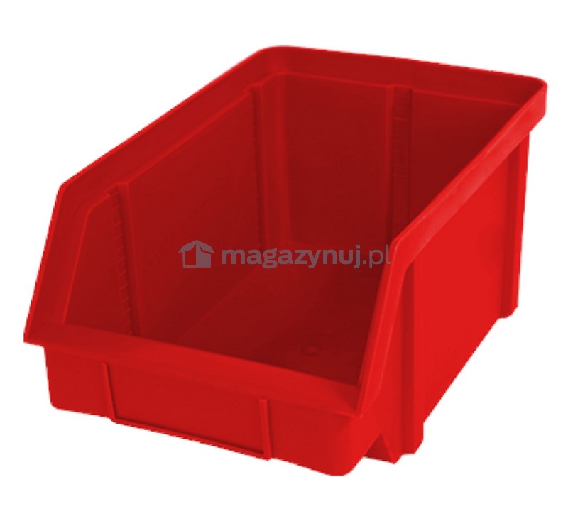 Pojemnik plastikowy warsztatowy, kuweta z polipropylenu standardowego. Wym. 314x202x148 mm TYP II