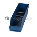 Pojemnik plastikowy warsztatowy z przekładkami. Wym: 300x90x95mm