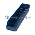 Pojemnik plastikowy warsztatowy z przekładkami. Wym: 500x120x95mm	
