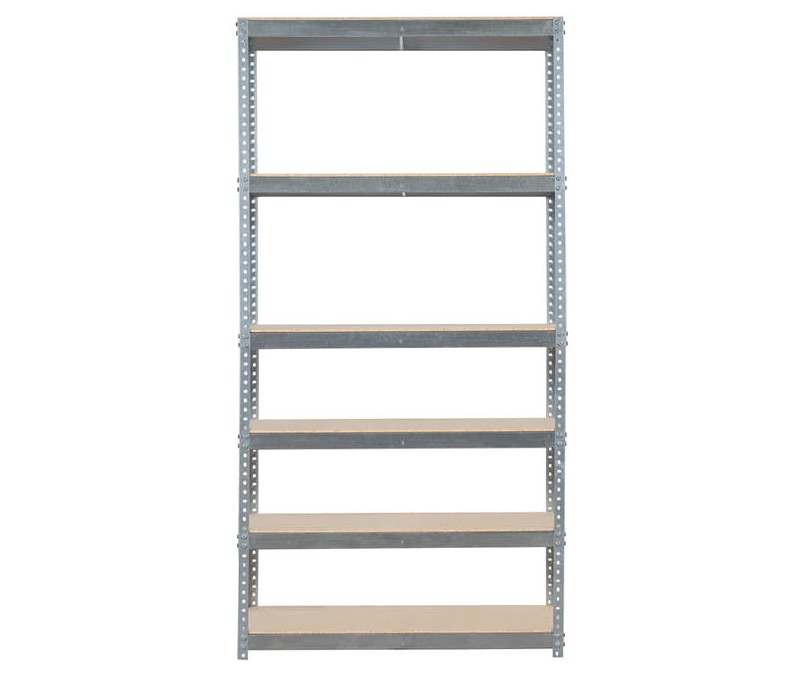 Regał magazynowy, 6 półek, skręcany wym. 120 x 50 x 225 cm, nośność 200 kg na półkę