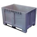 Skrzyniopaleta plastikowa pełna. 2 płozy. Wym. zew.: 1200x800x800mm