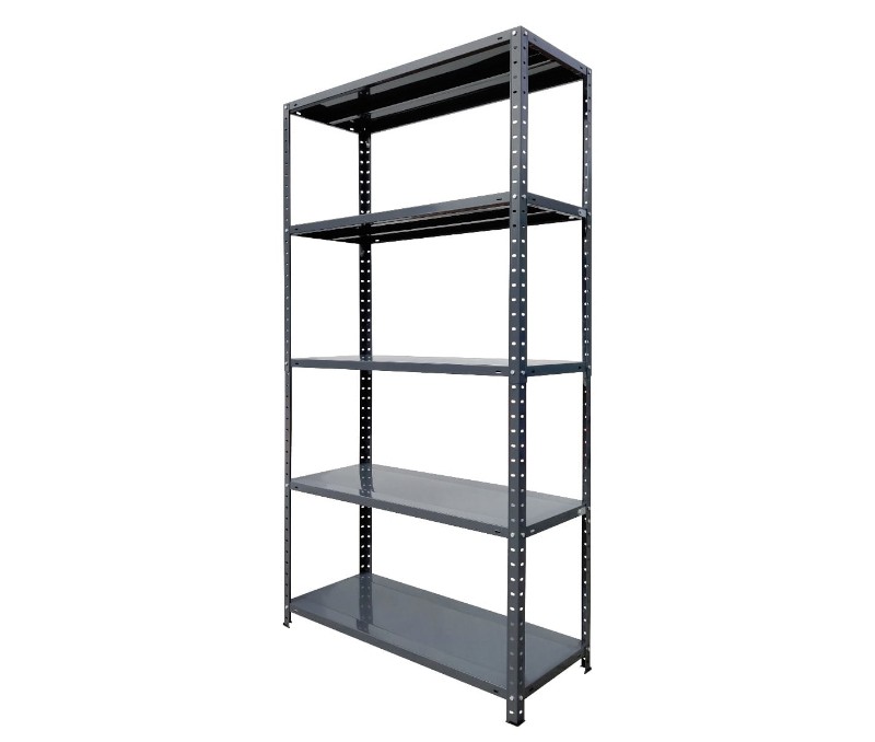 Stalowy regał magazynowy, 5 półek, wym. 100 x 40 x 185 cm, nośność 100 kg na półkę