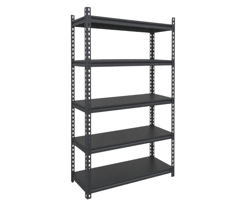 Stalowy regał magazynowy, 5 półek, wym. 180 x 90 x 40 cm, 150 kg na półkę