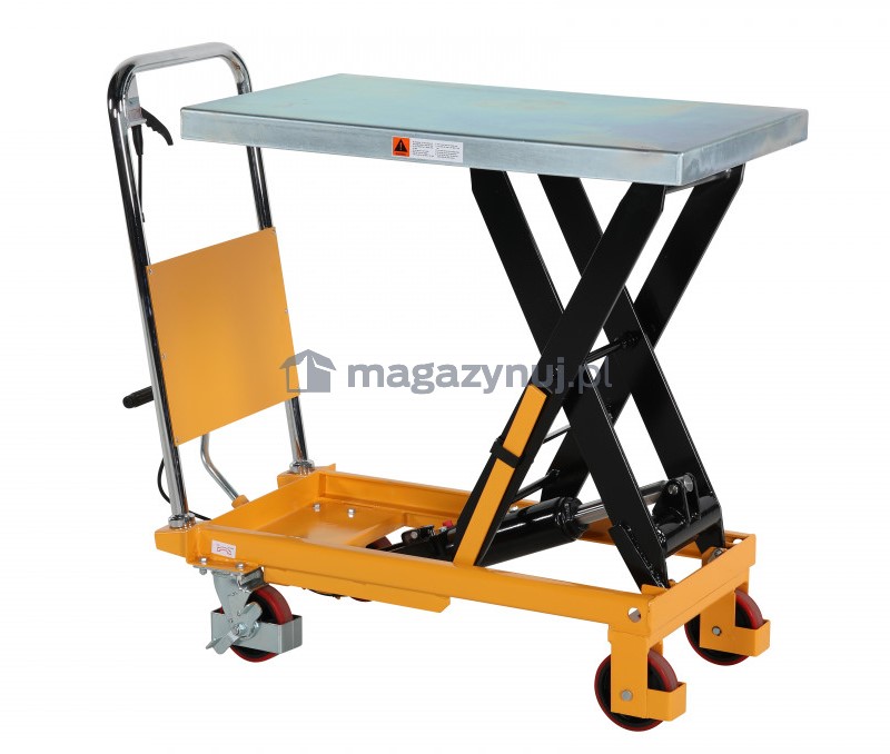 Stół podnośnikowy, hydrauliczny, nożycowy (udźwig: 500 kg)