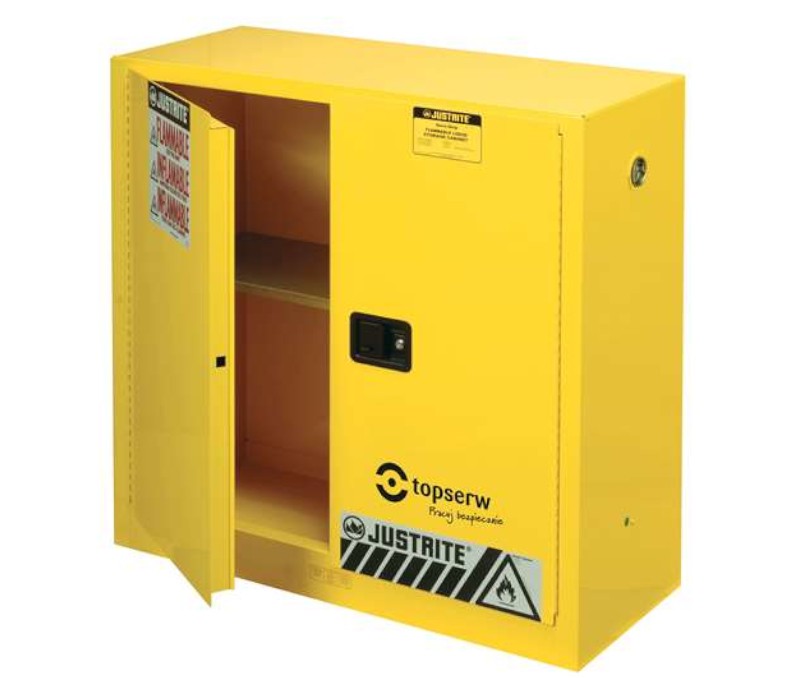 Szafa bezpieczeństwa na płyny łatwopalne 114l żółta FM OSHA NFPA wym. 1092 x 457 x 1118 mm
