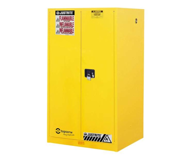 Szafa bezpieczeństwa na płyny łatwopalne 227l żółta FM OSHA NFPA wym. 864 x 864 x 1651 mm