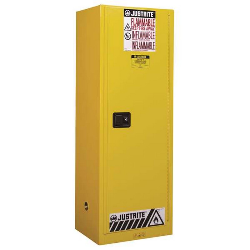 Szafa bezpieczeństwa na płyny łatwopalne 83l żółta FM OSHA NFPA wym. 591 x 457 x 1651 mm