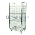 Uniwersalny siatkowy wózek magazynowy WMU z półkami (wym. 1700x800x600 mm)