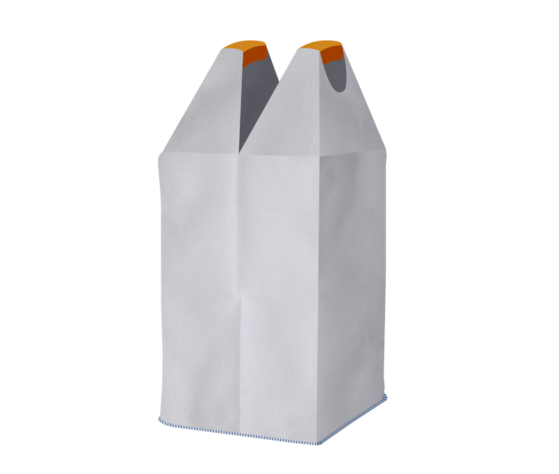 Worek BIG BAG 2 uchwyty, góra otwarta, dno zamknięte (wym. 625 x 625 x 1200 mm)
