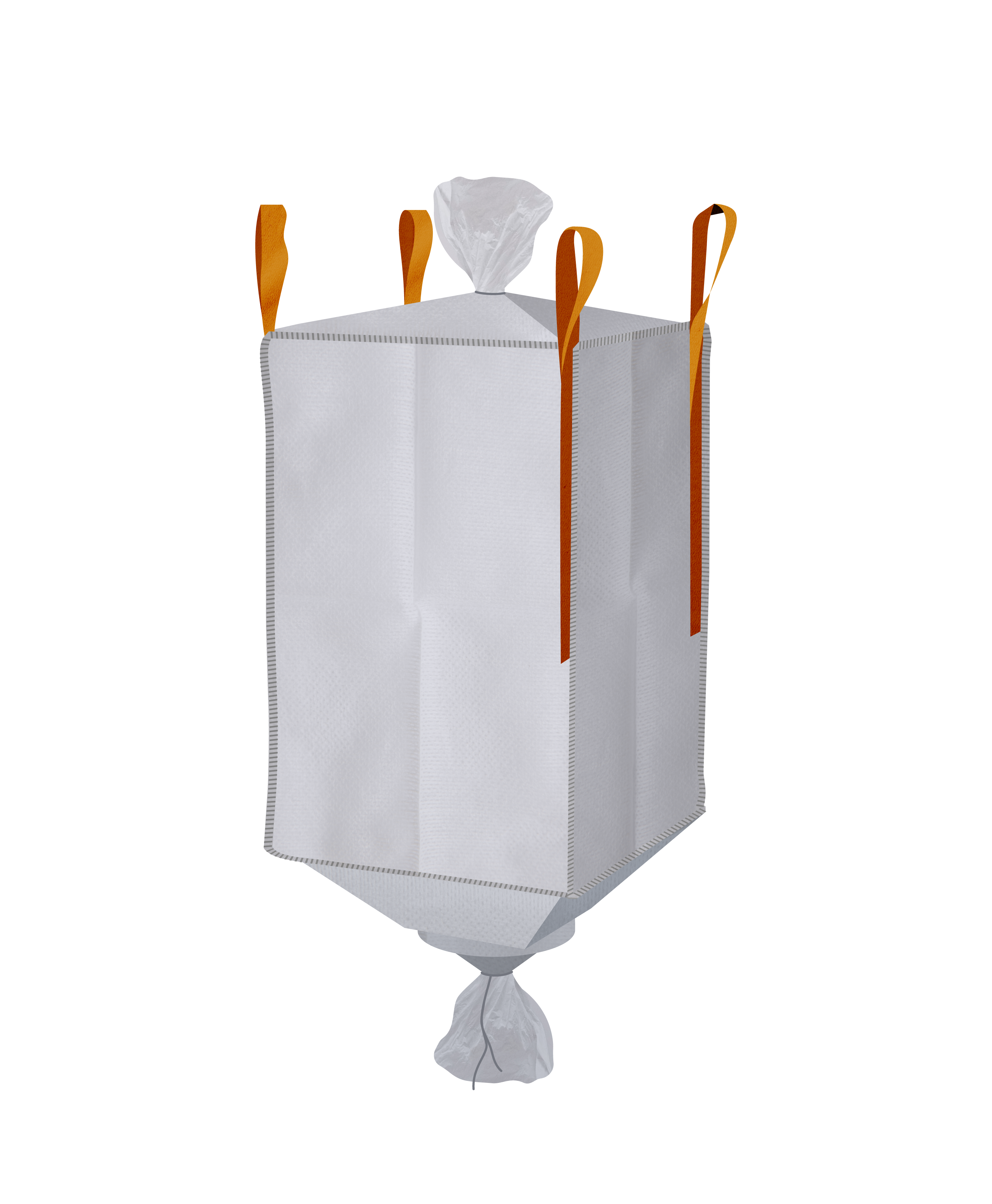 Worek BIG BAG 4 uchwyty, Owerlok, leje (wym. 900 x 900 x 1400 mm)