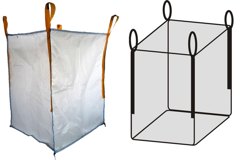 Worek BIG BAG do kiszenia kukurydzy - kiszonki, wym.900x900x1200mm - 20 szt.