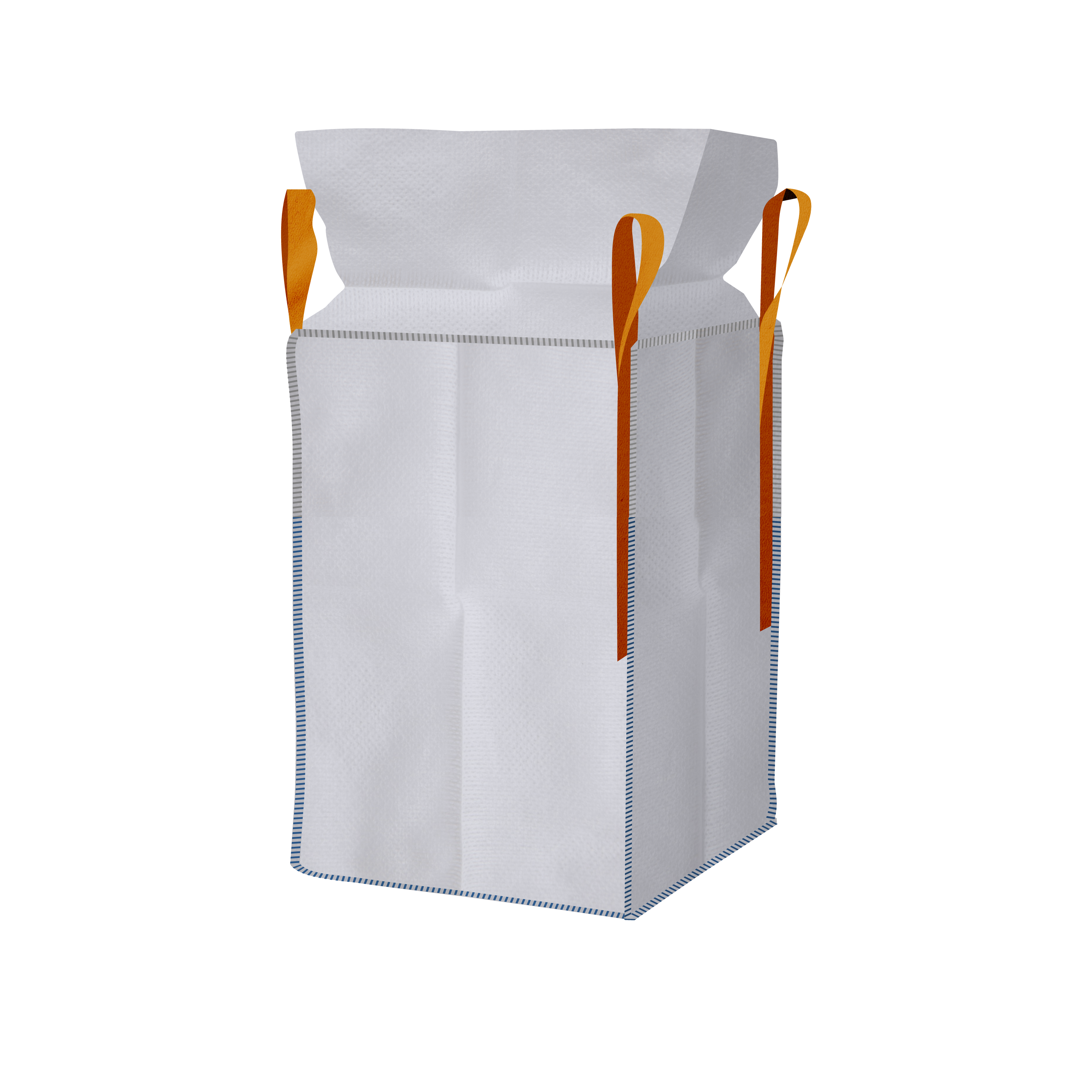 Worek BIG BAG wym. 90x90x120, góra fartuch, dno zamknięte, niepowlekany (4 uchwyty)