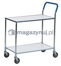 Wózek serwisowy półkowy. Wym: 850x435x950mm. Kolor: biały
