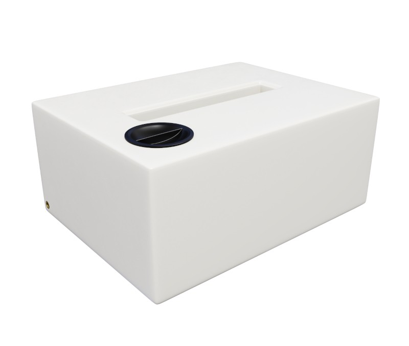 Zbiornik plastikowy 130 l SP biały transportowy (wym. 80 x 60 x 35 cm)
