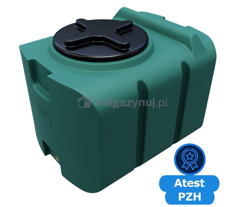 Zbiornik plastikowy 200 l SK zielony (wym. 79 x 61 x 56 cm)