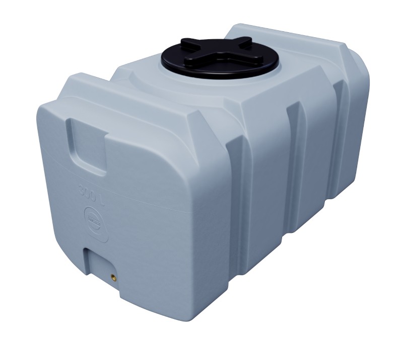 Zbiornik plastikowy 300-1 l SK szary, do transportu (wym. 110 x 61 x 61 cm)