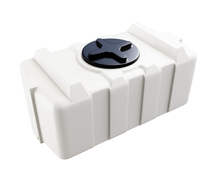 Zbiornik plastikowy 300 l SG, kolor biały, wym. 120 x 60 x 51 cm