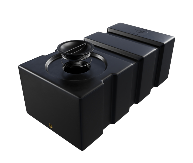 Zbiornik plastikowy 80 l P czarny transportowy (wym. 78 x 39 x 28 cm)