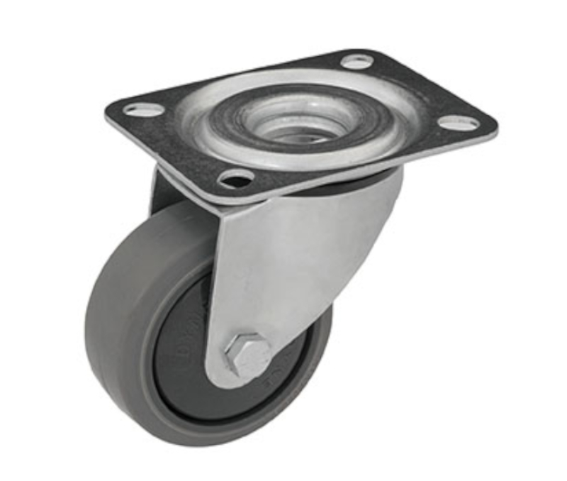 Zestaw kołowy skrętny KPE-WTE 125K1 - nośność 150 kg, łożysko kulkowe, fi 125 mm