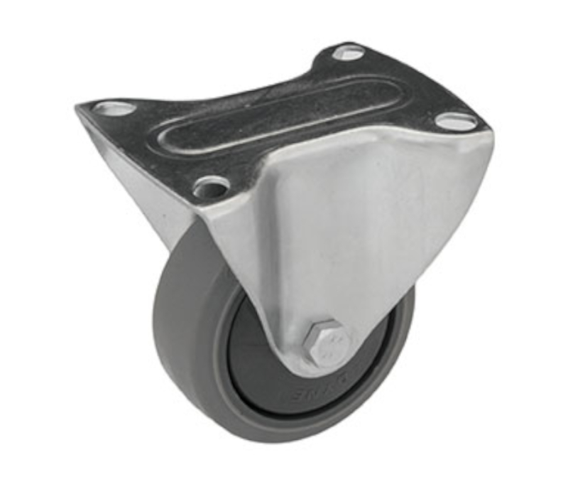Zestaw kołowy stały TPE-WTE 125K1 - nośność 150 kg, łożysko kulkowe, fi 125 mm