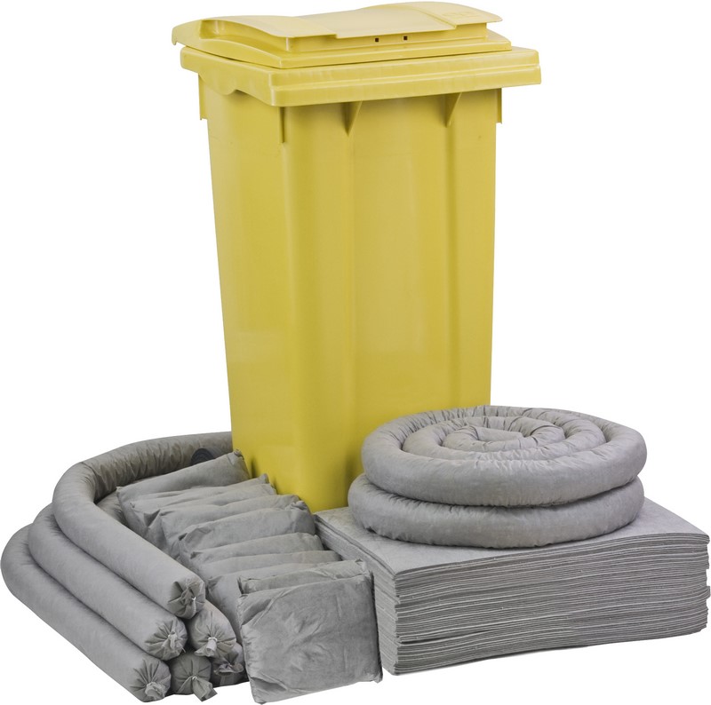 Zestaw sorbentowy, mobilny Whelly 120 - sorbenty uniwersalne (absorpcja 112 l)