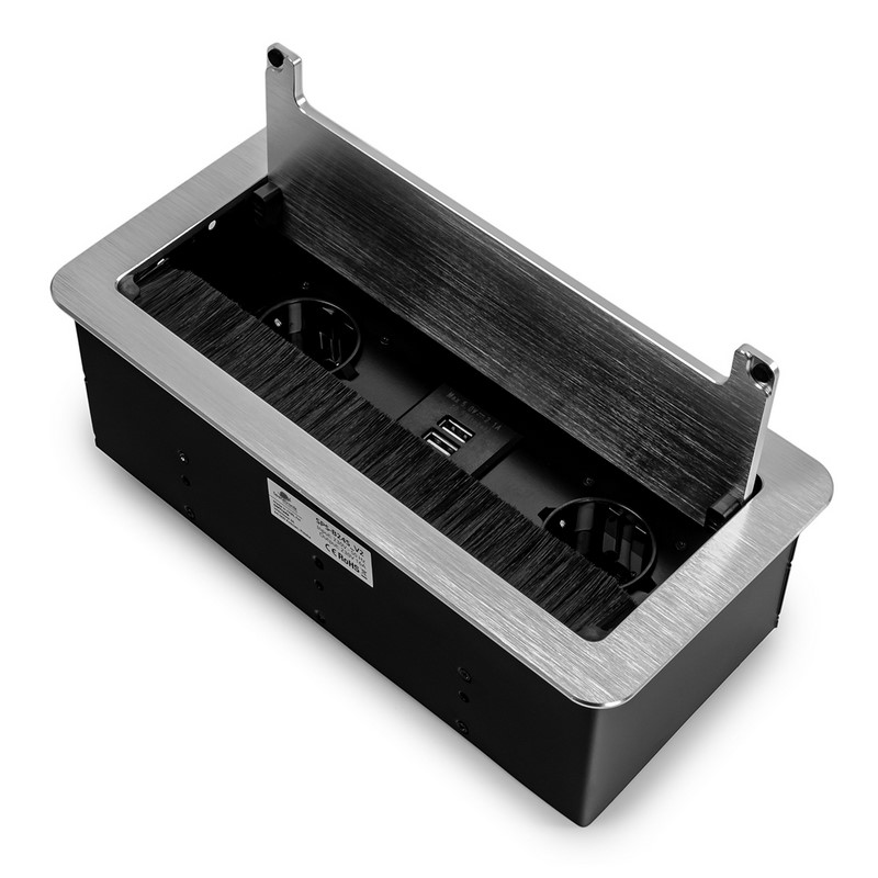 Gniazdo meblowe (2 x gniazdo 230V, 2 USB)